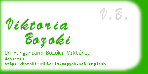 viktoria bozoki business card